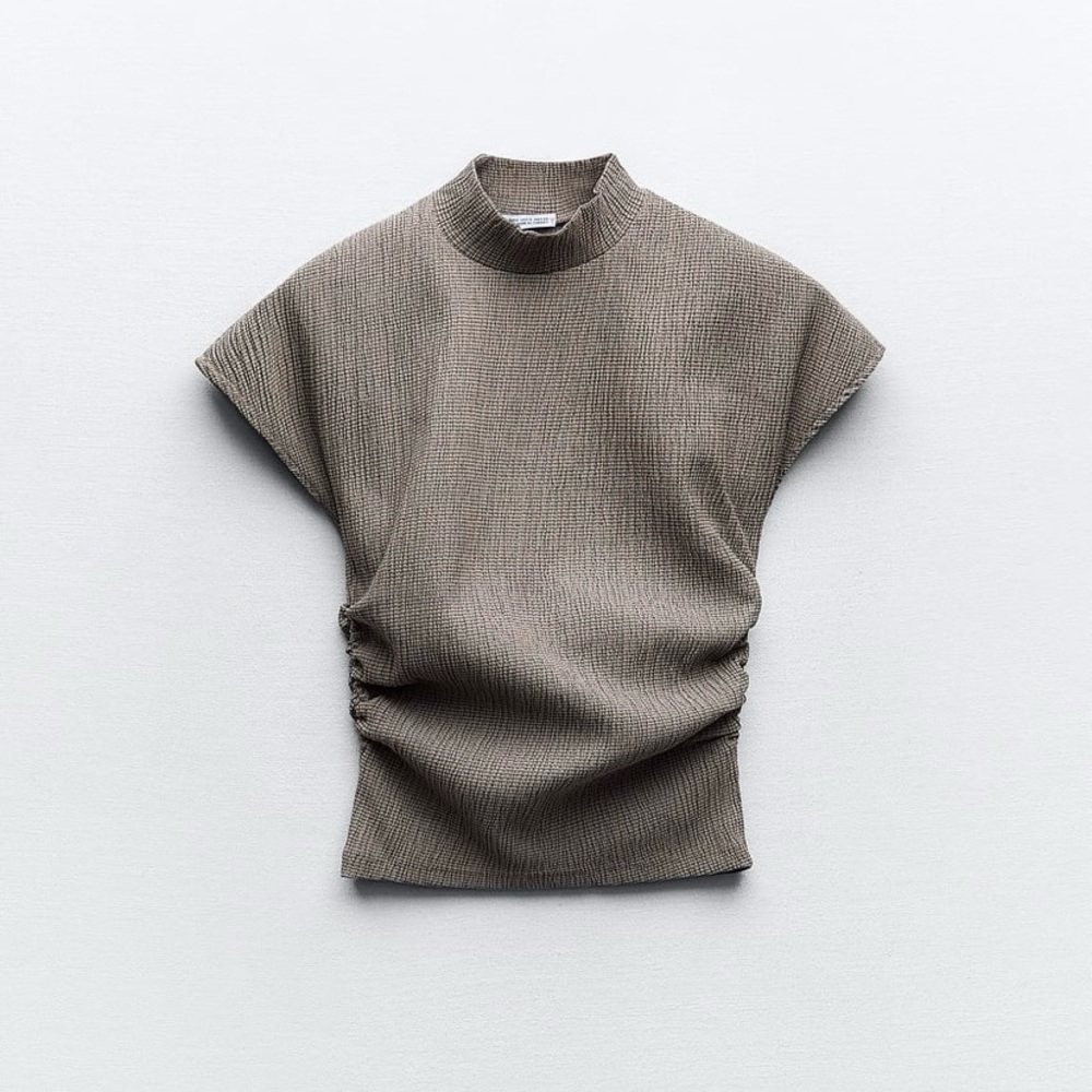 Zara Textured Top and Bottoms Set